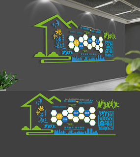 企業(yè)文化展示墻效果圖_企業(yè)風采展示墻_學校文化展示墻